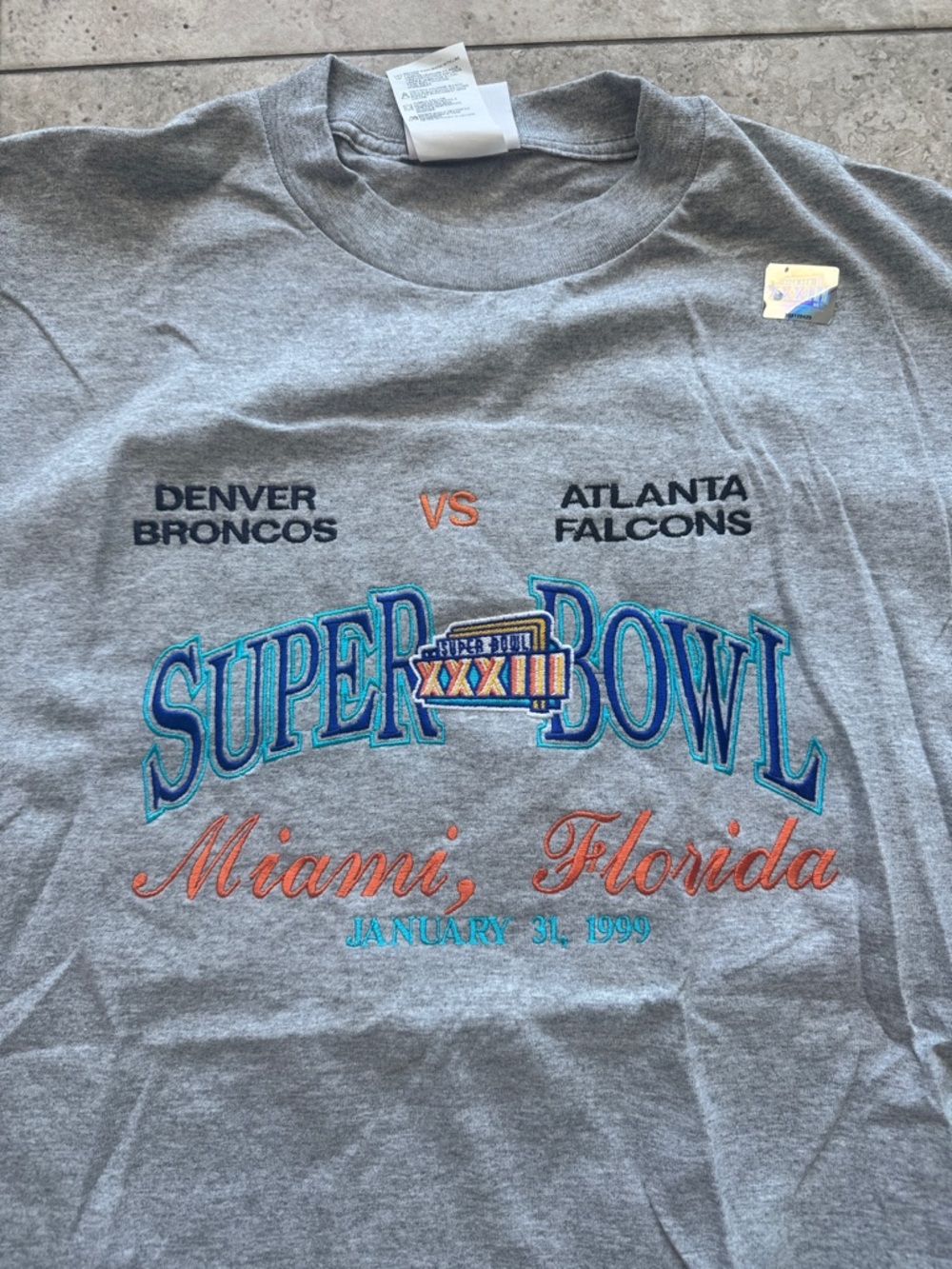Super Bowl XXXIII 1999 Denver Broncos v Atlanta Falcons football Miami Florida